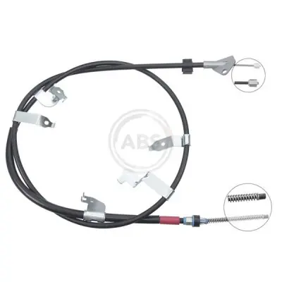 Profesional Cable de accionamiento, freno de estacionamiento A.B.S. K17293